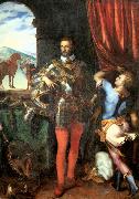 CAMPI, Giulio Portrait of Ottavio Farnese oil painting artist